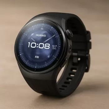 Nutikell HUAWEI WATCH 5 — ümar 46 mm, 1,38-tolline ekraan, GPS, Bluetooth, mobiilsidevõrk, must