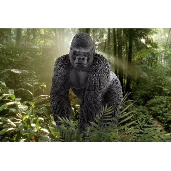 schleich WILD LIFE Gorilla, isane, 3 a, Džungel, Metsloomad / seiklusmänguasjad, Mitmevärviline, Plastik