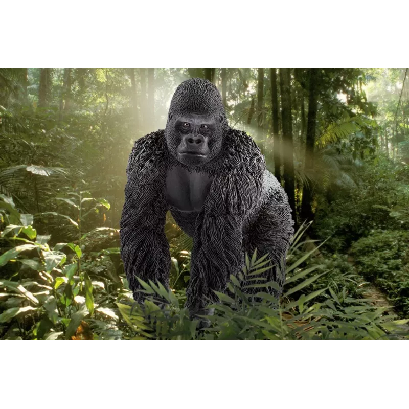 schleich WILD LIFE Gorilla, isane, 3 a, Džungel, Metsloomad / seiklusmänguasjad, Mitmevärviline, Plastik