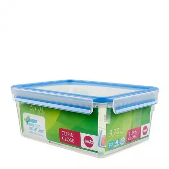 EMSA 508546 toidu säilituskonteiner Ristkülikukujuline Karp 3,7 L Läbipaistev 6 tk