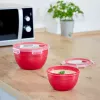 Karp EMSA N10605 Ümmargune 1,1 L Punane Läbipaistev 95 mm 16,7 cm