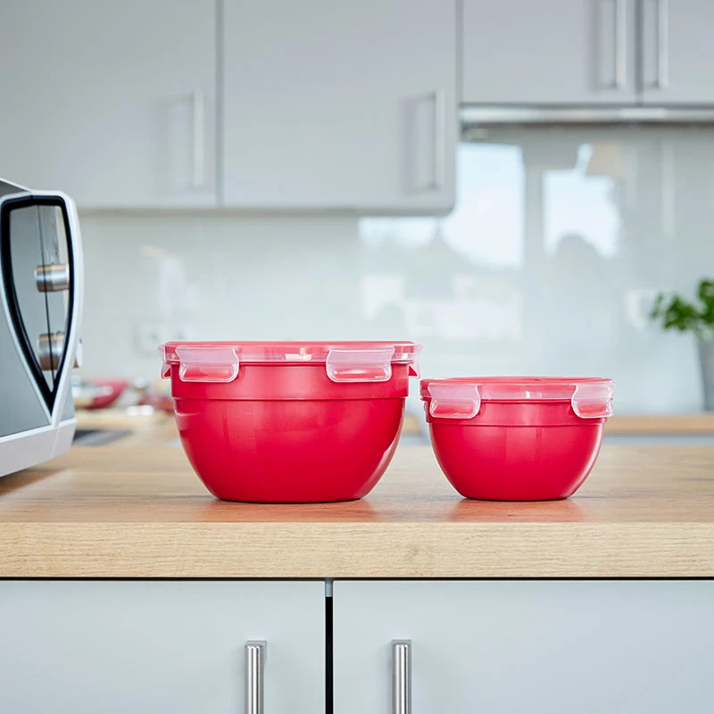 Karp EMSA N10605 Ümmargune 1,1 L Punane Läbipaistev 95 mm 16,7 cm
