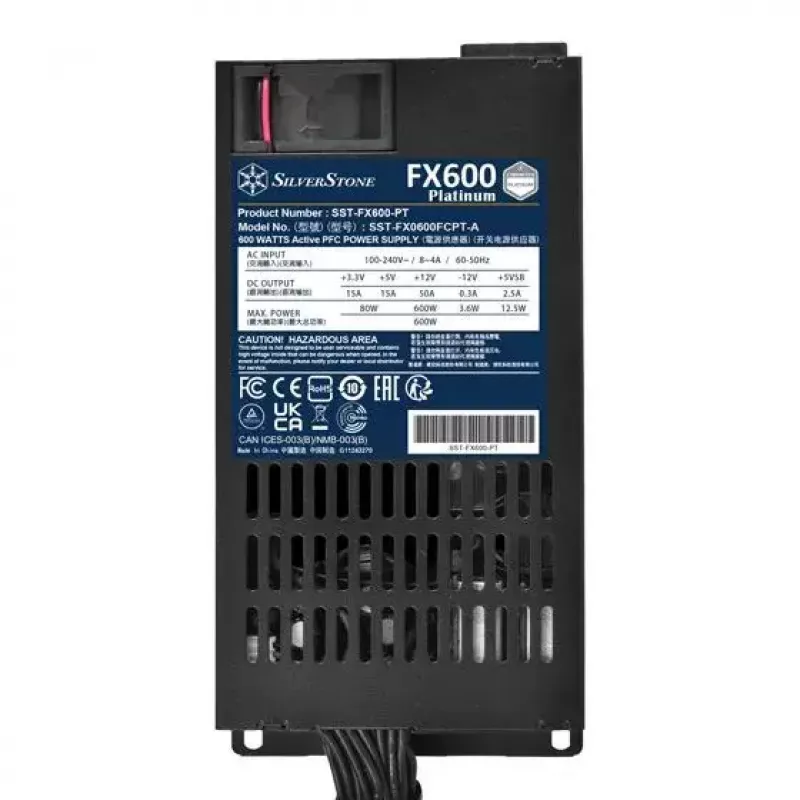 Toiteplokk Silverstone FX600 Platinum 600 W