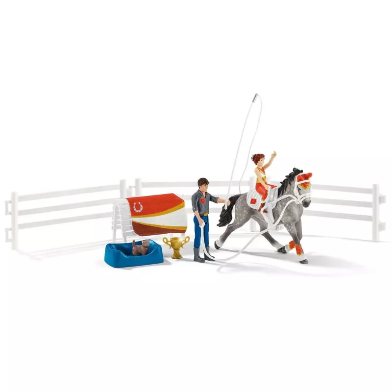 Mängukomplekt Schleich HORSE CLUB Mia voltigeerimiskomplekt