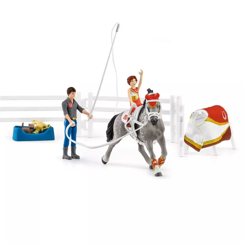 Mängukomplekt Schleich HORSE CLUB Mia voltigeerimiskomplekt