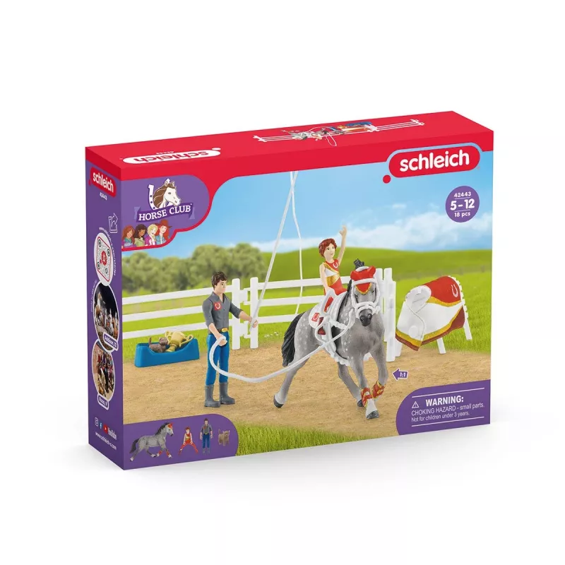 Mängukomplekt Schleich HORSE CLUB Mia voltigeerimiskomplekt