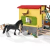 schleich FARM WORLD Hobusetall, Talu, Taluloomad / talumänguasjad, 3 a, Mitmevärviline, Plastik
