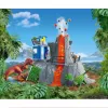 Schleich Dinosaurs Volcano Expedition Base Camp mit Vulkanausbruch, mehrfarbig, 42564