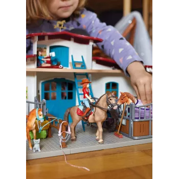 schleich HORSE CLUB Järveäärne ratsakeskus, talu, hobusetall, hobused, 5 a, mitmevärviline, plastik