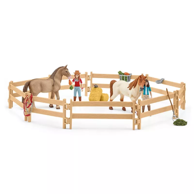 schleich HORSE CLUB Järveäärne ratsakeskus, talu, hobusetall, hobused, 5 a, mitmevärviline, plastik