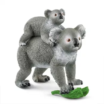 Schleich WILD LIFE Ema koaala ja poeg 42566 rohekashall