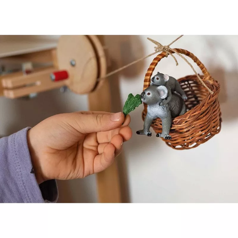 Schleich WILD LIFE Ema koaala ja poeg 42566 rohekashall