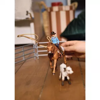 schleich Cowgirl Team Roping Fun, 3 a, Mitmevärviline