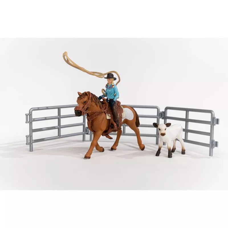 schleich Cowgirl Team Roping Fun, 3 a, Mitmevärviline