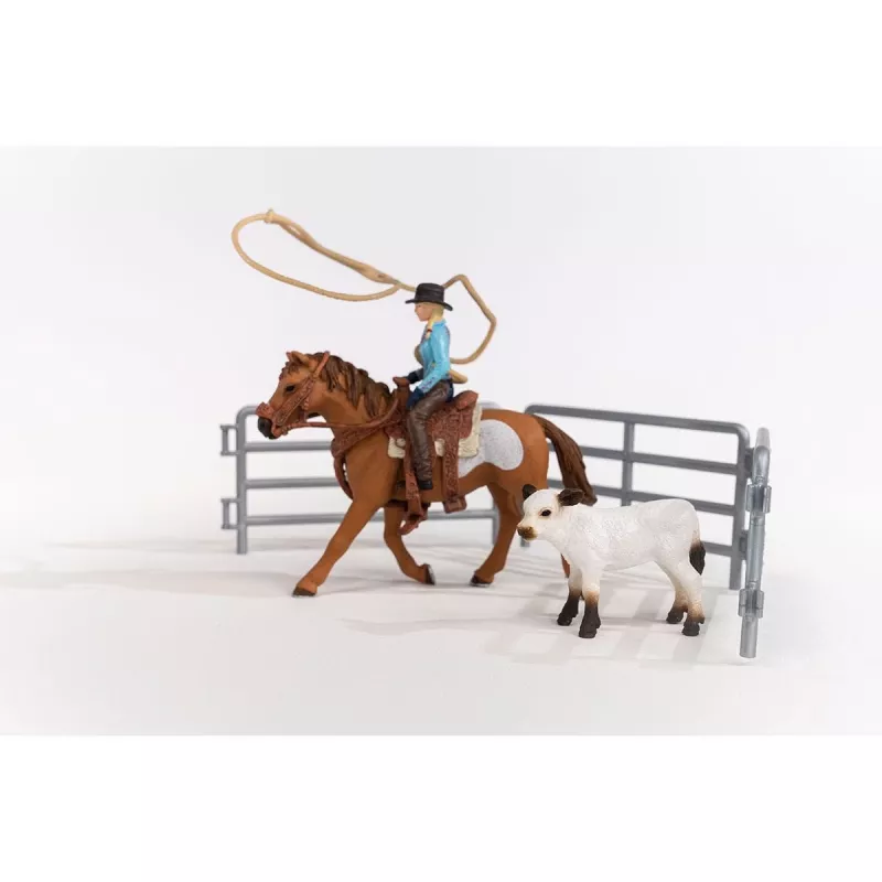 schleich Cowgirl Team Roping Fun, 3 a, Mitmevärviline