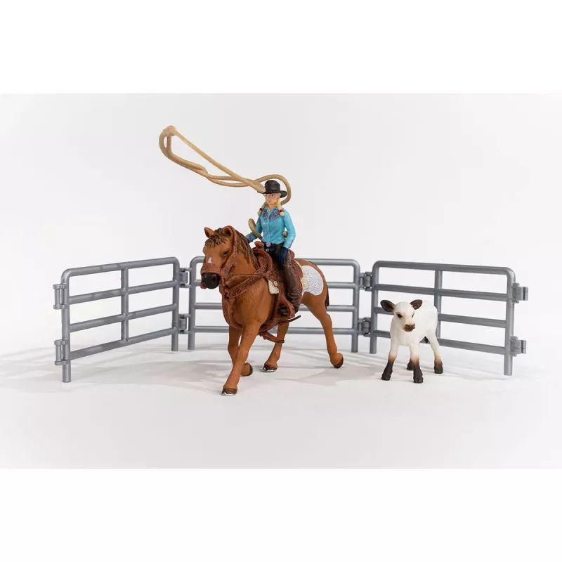 schleich Cowgirl Team Roping Fun, 3 a, Mitmevärviline