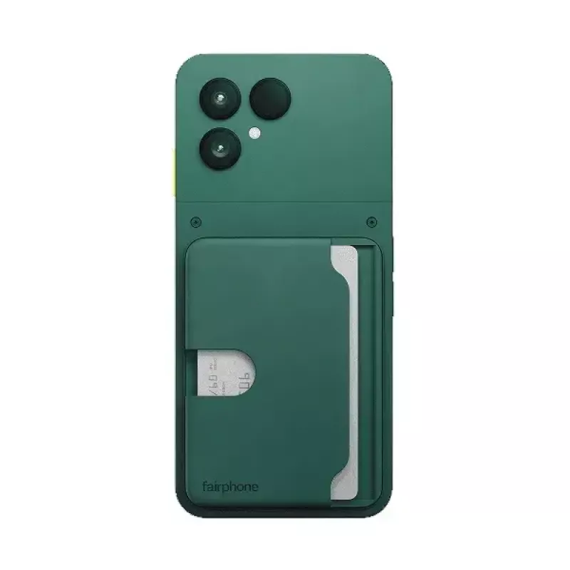 Kaardihoidja Fairphone'i mobiiltelefoni ümbrisele — mudel F6CRDH-1GR-WW1, roheline, plast, 73,1×106,5×8,4 mm