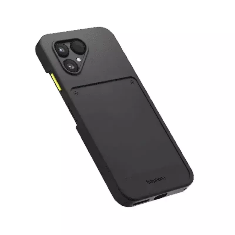 Mobiiltelefoni ümbris Fairphone protective Case v1 Fairphone'ile (Gen. 6) — Kaitseümbris, sobib 16 cm (6,3-tollisele) ekraanile, Must
