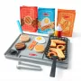 Melissa & Doug Flip & Fry Grill mängukomplekt Water WOW värvimuutva mängutoiduga, eelkooliealine mänguasi, vanusele 3+