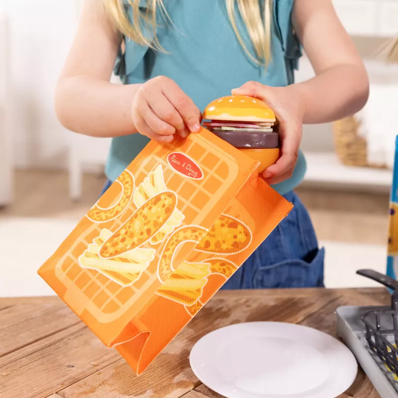 Melissa & Doug Flip & Fry Grill mängukomplekt Water WOW värvimuutva mängutoiduga, eelkooliealine mänguasi, vanusele 3+