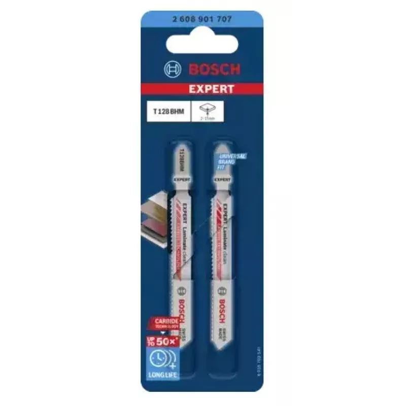 Pusleleht Bosch T128BHM karbiid 2 tk laminaadile PVC-le