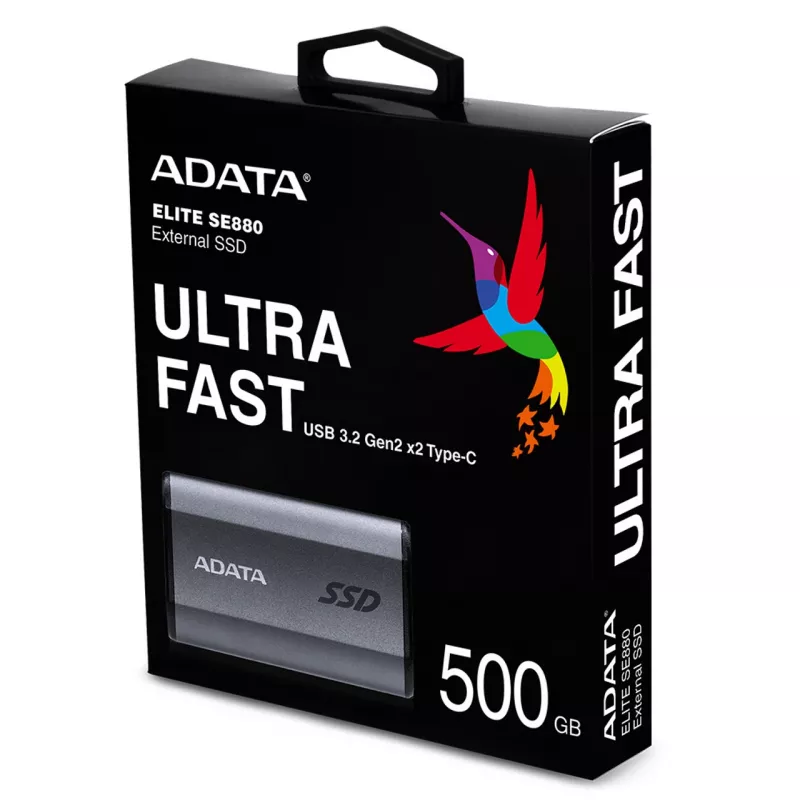 ADATA SE880 500 GB USB USB-C 3.2 Gen 2 (3.1 Gen 2) Wi-Fi hall