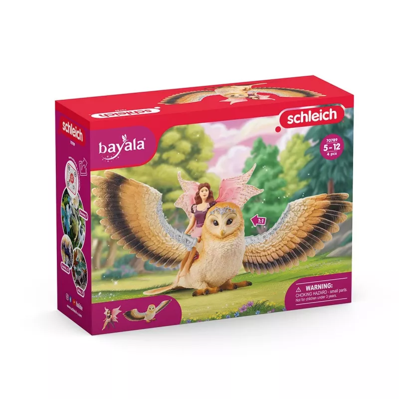schleich BAYALA haldjas lennul glamuur-kullil, 5 a, Päikesehaldjad, Ükssarved ja haldjad, Mitmevärviline, Plastik