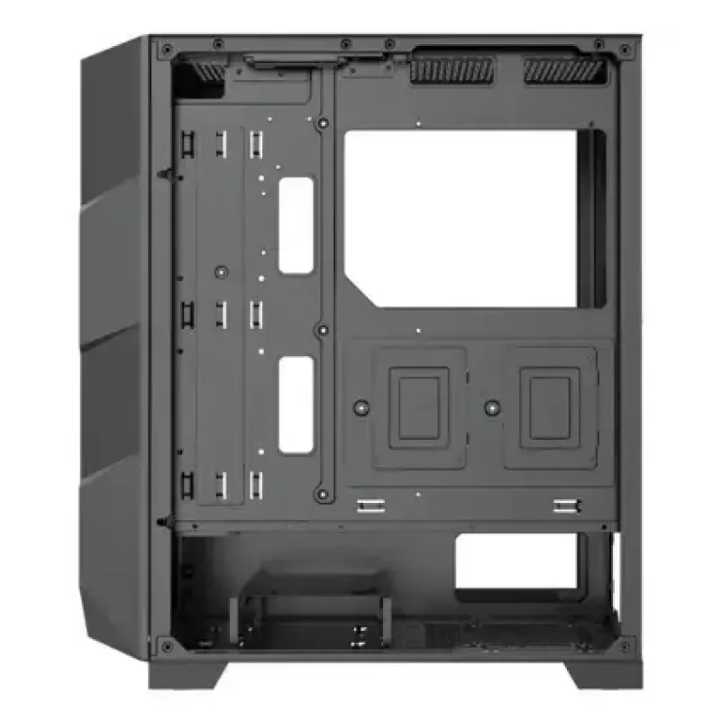 PC Midi Torni korpus XILENCE Performance A+ BREEZE II — must, karastatud klaas, toetab ATX/Micro‑ATX/Mini‑ITX, 3x140mm ees, 1x120mm taga