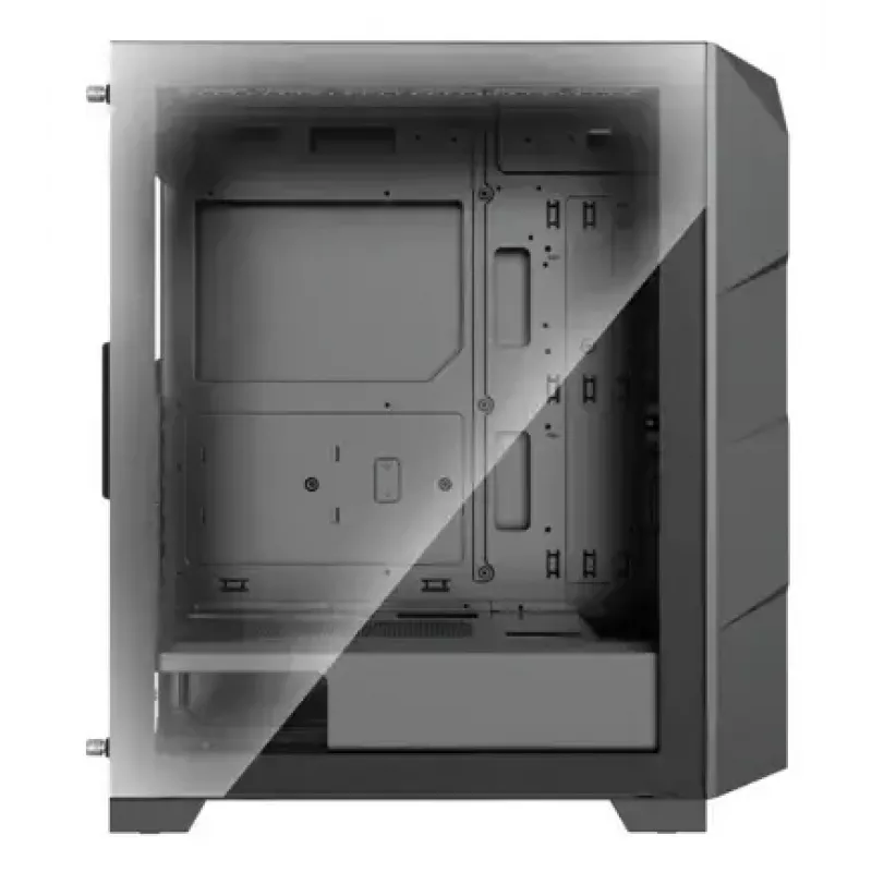 PC Midi Torni korpus XILENCE Performance A+ BREEZE II — must, karastatud klaas, toetab ATX/Micro‑ATX/Mini‑ITX, 3x140mm ees, 1x120mm taga