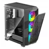 PC Midi Torni korpus XILENCE Performance A+ BREEZE II — must, karastatud klaas, toetab ATX/Micro‑ATX/Mini‑ITX, 3x140mm ees, 1x120mm taga