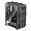 PC Midi Torni korpus XILENCE Performance A+ BREEZE II — must, karastatud klaas, toetab ATX/Micro‑ATX/Mini‑ITX, 3x140mm ees, 1x120mm taga