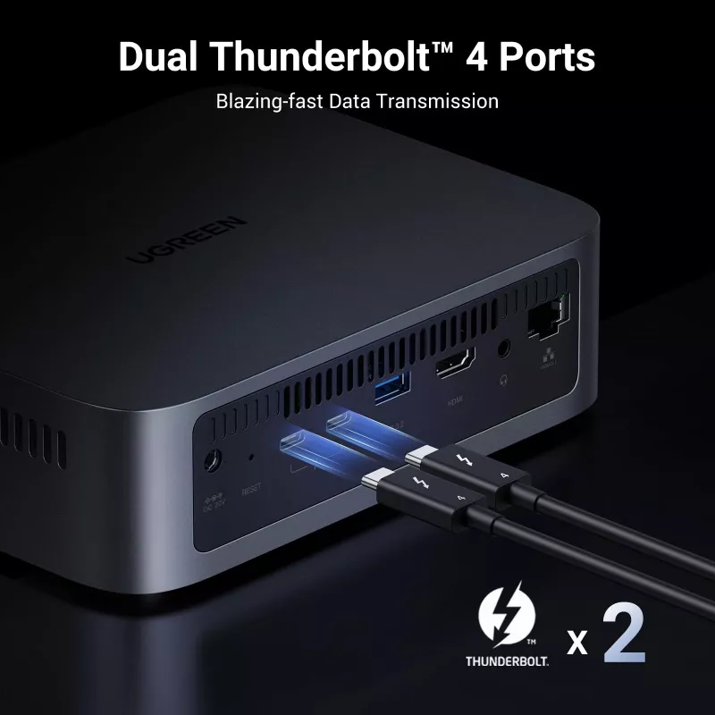 Ugreen DXP480T Plus NAS Lauaarvuti Intel® Core™ i5 8 GB DDR5 Hall
