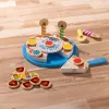 Melissa & Doug sünnipäevapeo tort - puidust mängutoidukomplekt kokkusobitatavate lisandite ja 7 küünlaga