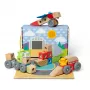 Puidust ühendatavate sõidukite ehituskomplekt Melissa & Doug Blockables, 54 tk, ühendatav, FSC-sertifikaadiga