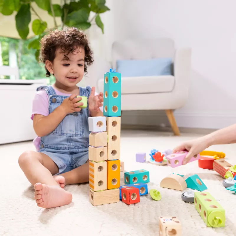 Melissa & Doug MDT BBN Blockables Town Pyst GML, 2 a, 73 tk, plastik, puit