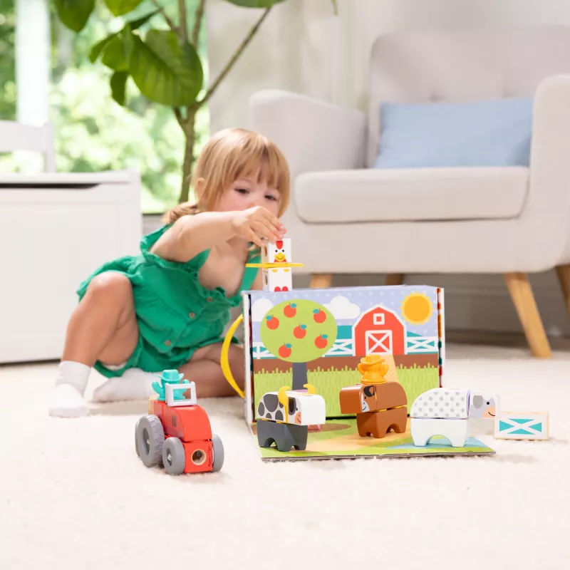 Melissa & Doug MDT BBN Blockables Farm GML, 2 a, 56 tk, Plast, Puit
