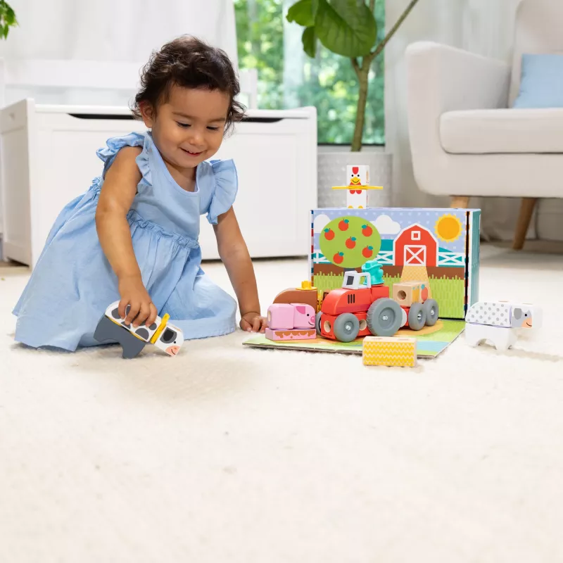 Melissa & Doug MDT BBN Blockables Farm GML, 2 a, 56 tk, Plast, Puit