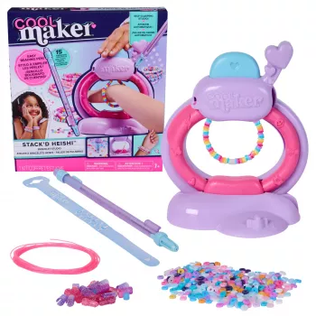 Käevõru meisterdamiskomplekt Spin Master Cool Maker Stack'd Heishi Bracelet Studio — käsitöökomplekt heishi-stiilis käevõrude valmistamiseks