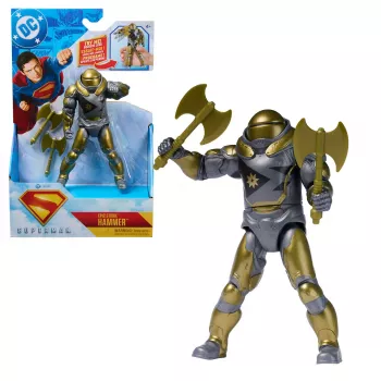 Märuli-figuur Superman Hammer of Boravia 6-tolline, filmistiil, sisaldab 2 tarvikut, kuldne/hall