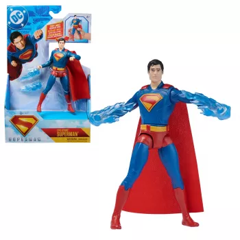 DC Comics , SUPERMAN Epic Strike tegevusfiguur, 6-tolline, autentse filmistiiliga, sisaldab 2 tarvikut, mänguasjad poistele ja tüdrukutele alates 4. eluaastast