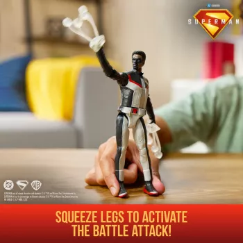 DC Comics, SUPERMAN, Mr. Terrific, Epic Strike tegelaskuju, 6-tolline, autentne filmistiil, sisaldab 2 tarvikut, laste mänguasjad poistele ja tüdrukutele alates 4 aastast