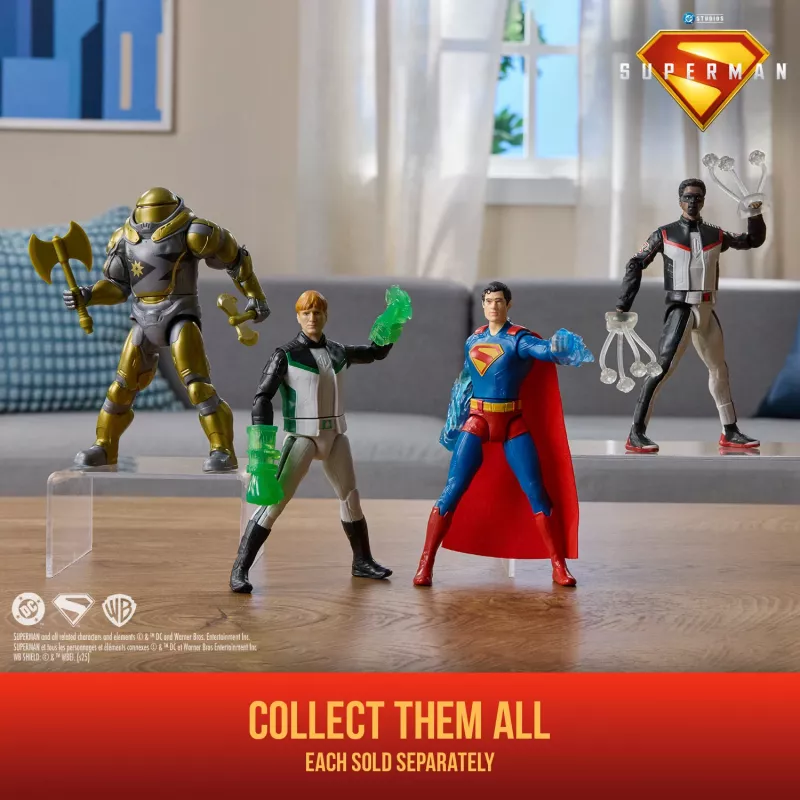 DC Comics, SUPERMAN, Mr. Terrific, Epic Strike tegelaskuju, 6-tolline, autentne filmistiil, sisaldab 2 tarvikut, laste mänguasjad poistele ja tüdrukutele alates 4 aastast