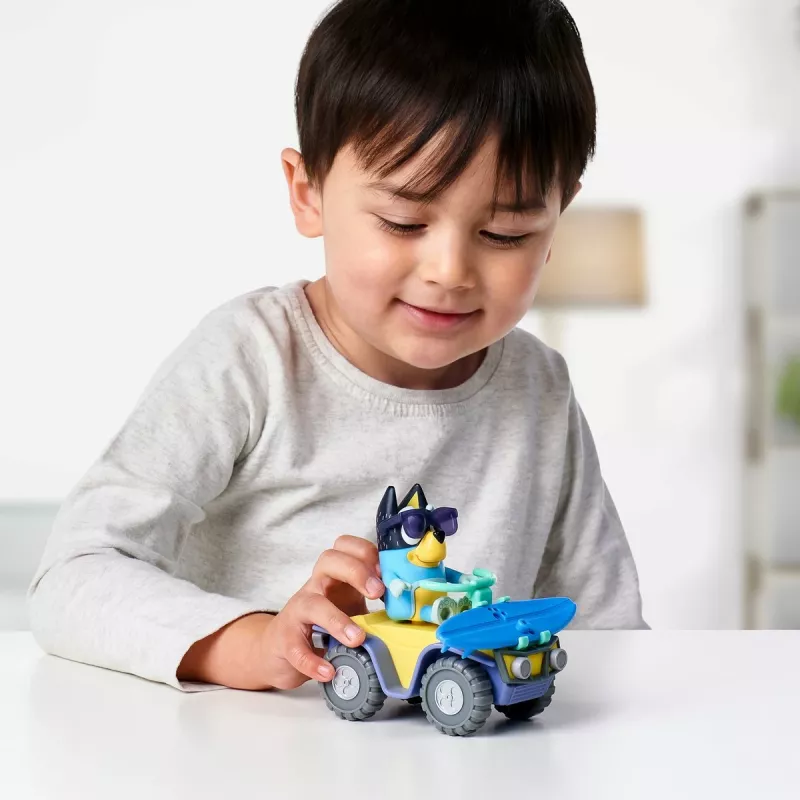 Moose Toys Bluey S9 kuju ja sõiduki komplekt Rand-ATV koos Banditiga