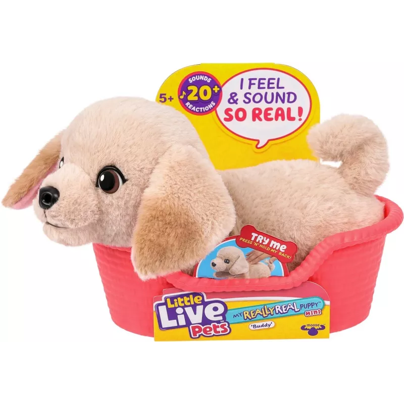 Moose Toys Little Live Pets My Really Real Puppy Mini's - kuldse retriiveri kutsikas Buddy