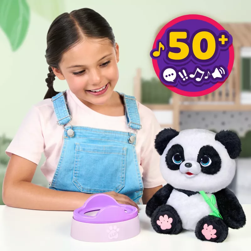 Moose Toys Little Live Pets My Baby Panda Chuchu, Mängupanda, 4 a, Interaktiivne, Heliga, AA