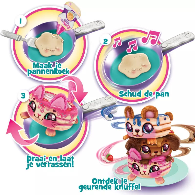 Moose Toys Cookeez Makery Pancake, Mängutoit, 5 a
