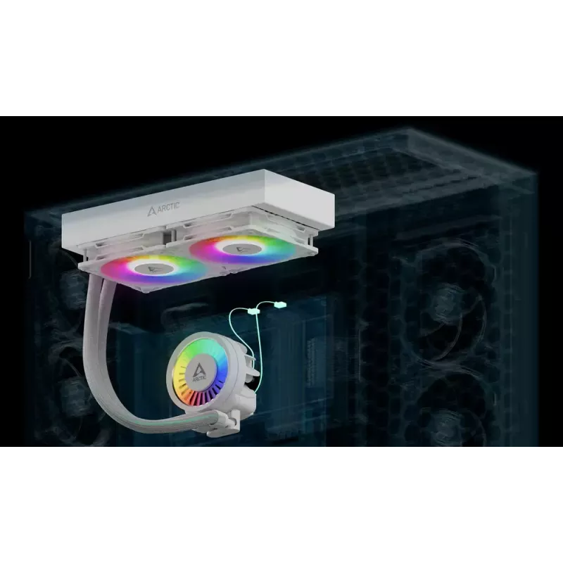 ARCTIC Liquid Freezer III Pro 280 A-RGB (Valge) mitme ühilduvusega all-in-one protsessori vesijahutus A-RGB-ga