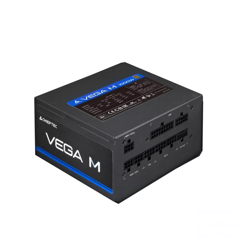 Chieftec Vega PPG-1000-C toiteplokk 1000 W 24-kontaktiline ATX ATX valge