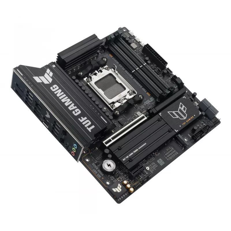 Emaplaat ASUS TUF GAMING B850M-PLUS WIFI7 micro ATX, AMD B850, Socket AM5, DDR5, 4 DIMM, 256GB, Wi‑Fi 7, 2.5Gb LAN
