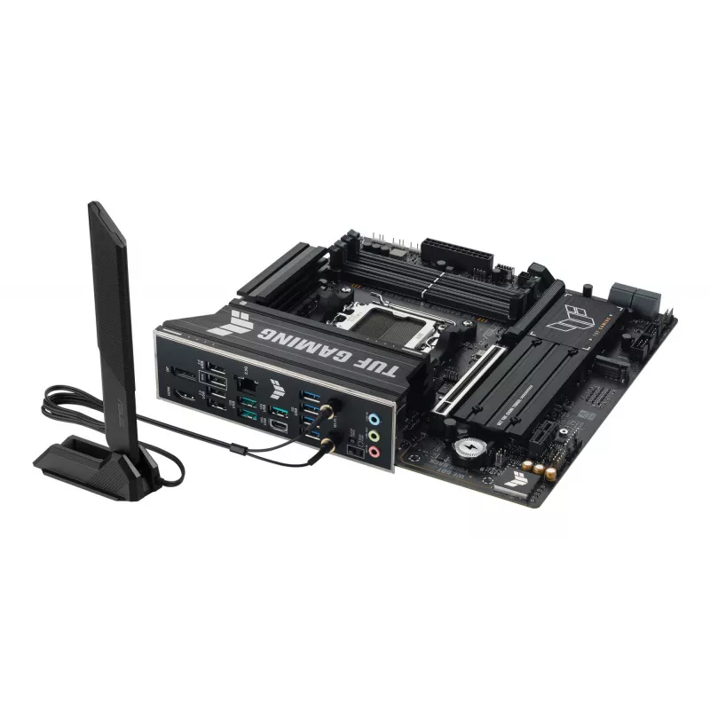 Emaplaat ASUS TUF GAMING B850M-PLUS WIFI7 micro ATX, AMD B850, Socket AM5, DDR5, 4 DIMM, 256GB, Wi‑Fi 7, 2.5Gb LAN